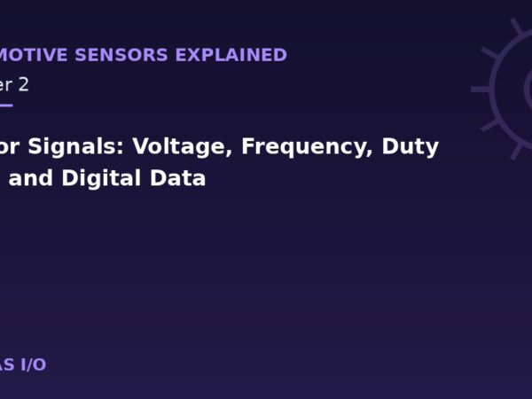 Sensor Signals: Voltage, Frequency, Duty Cycle and Digital Data