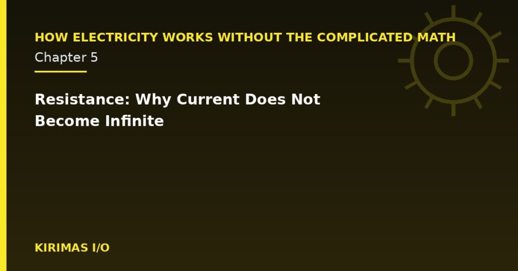 Resistance: Why Current Does Not Become Infinite