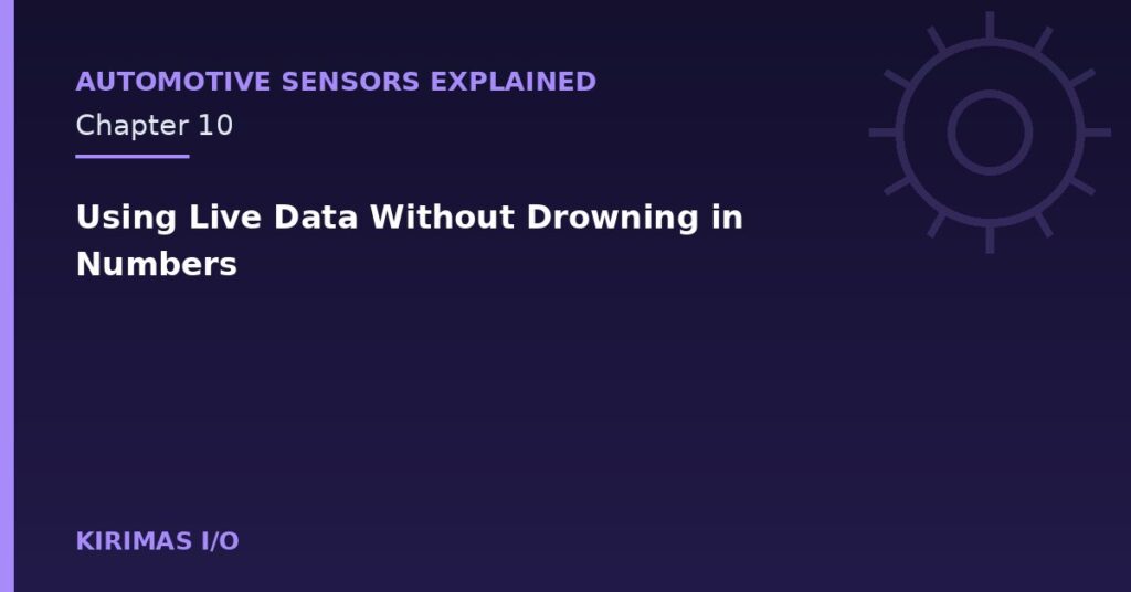 Using Live Data Without Drowning in Numbers