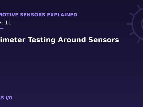 Multimeter Testing Around Sensors