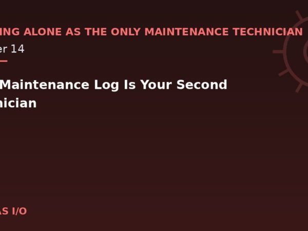 Your Maintenance Log Is Your Second Technician