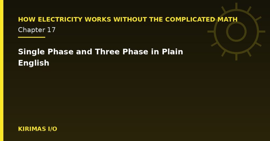 Single Phase and Three Phase in Plain English