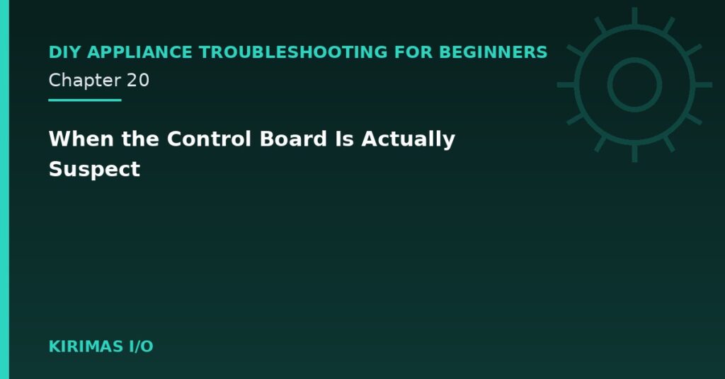 When the Control Board Is Actually Suspect