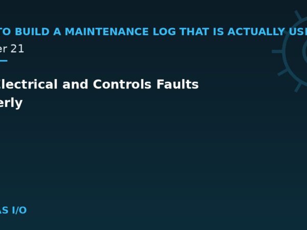Log Electrical and Controls Faults Properly