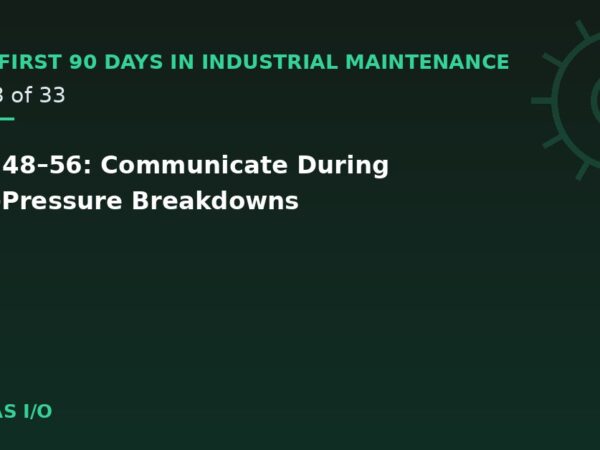 Days 48–56: Communicate During High-Pressure Breakdowns