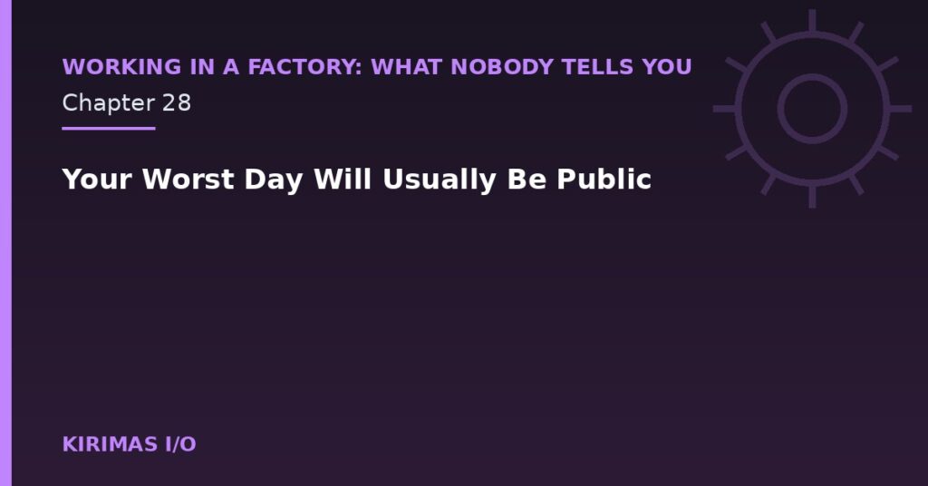 Your Worst Day Will Usually Be Public