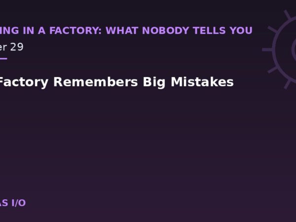 The Factory Remembers Big Mistakes