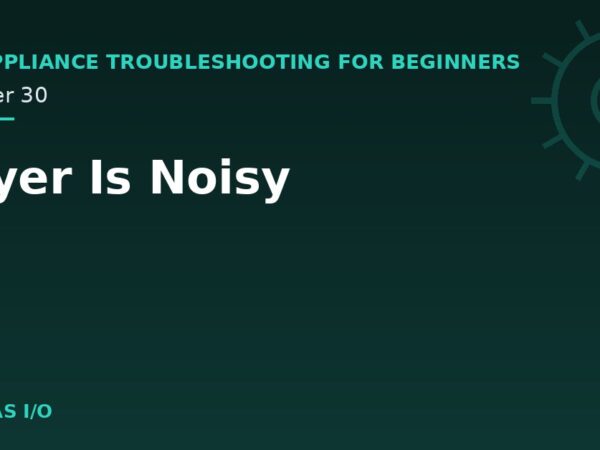 Dryer Is Noisy