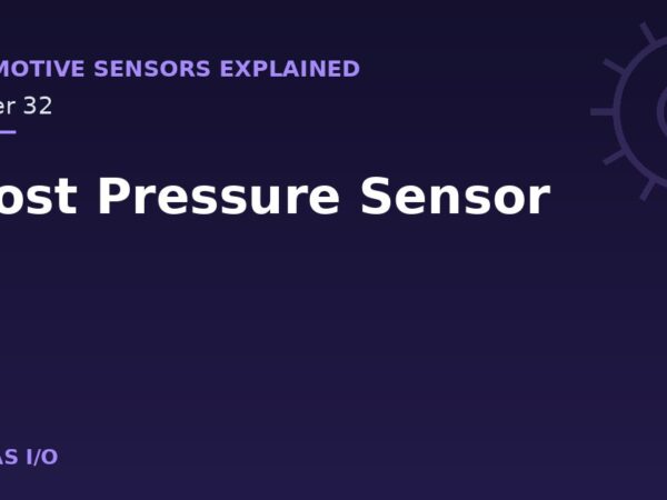 Boost Pressure Sensor