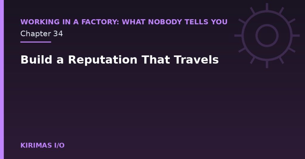 Build a Reputation That Travels