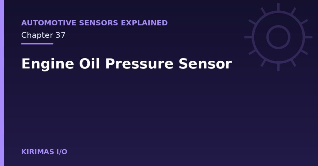Engine Oil Pressure Sensor