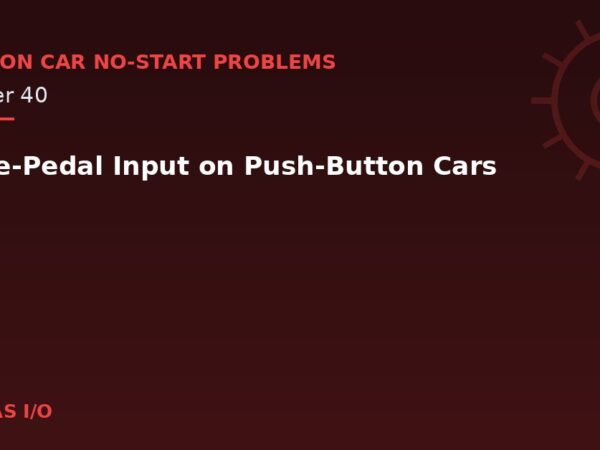 Brake-Pedal Input on Push-Button Cars
