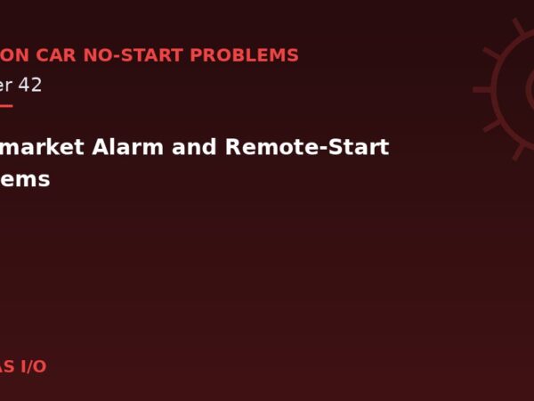 Aftermarket Alarm and Remote-Start Problems