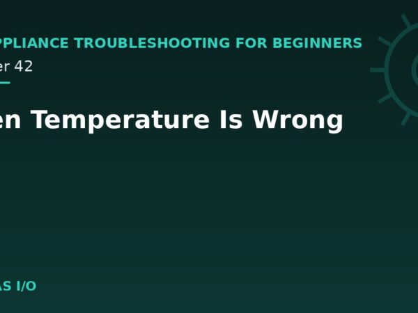 Oven Temperature Is Wrong