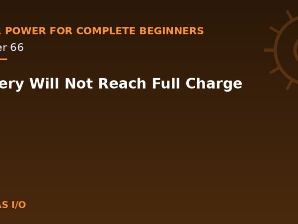 Battery Will Not Reach Full Charge