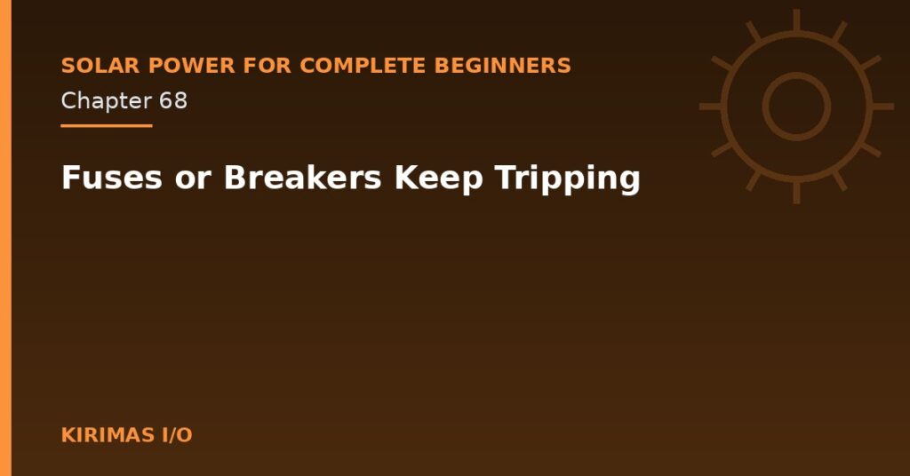 Fuses or Breakers Keep Tripping