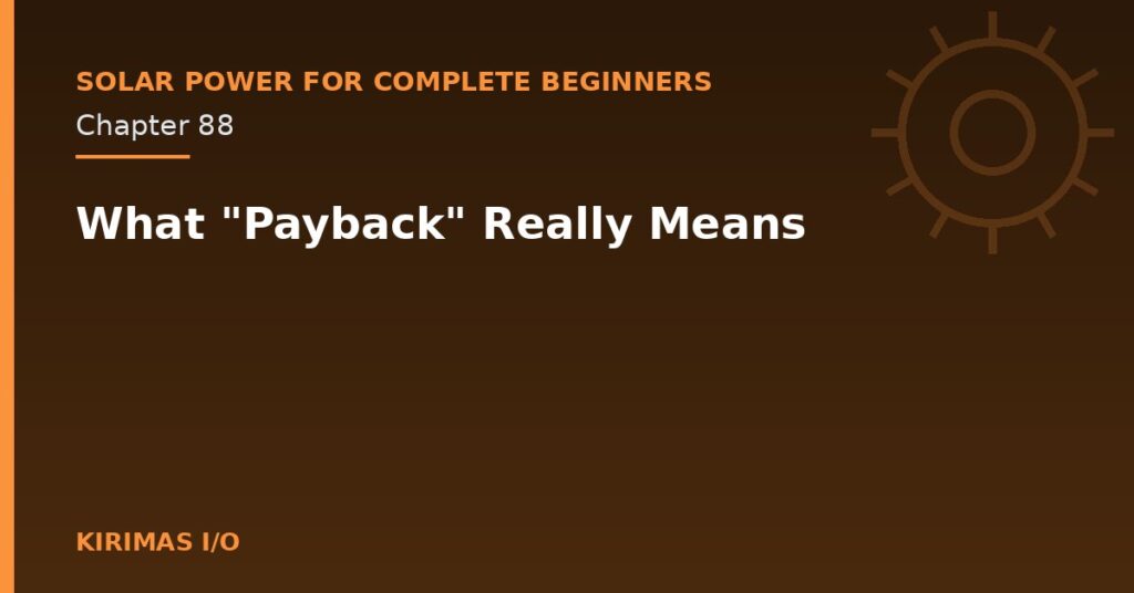 What "Payback" Really Means