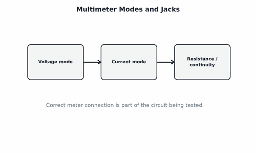 Multimeter Modes and Jacks