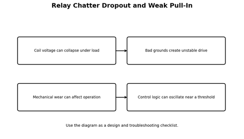 Relay Chatter Dropout and Weak Pull-In