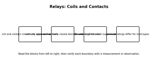 Relays: Coils and Contacts