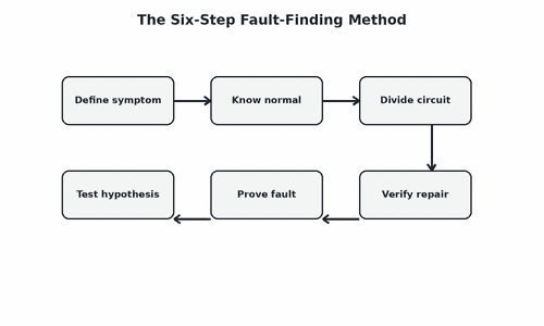 The Six-Step Fault-Finding Method