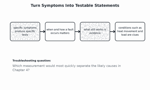 Turn Symptoms Into Testable Statements