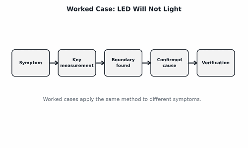 Worked Case: LED Will Not Light