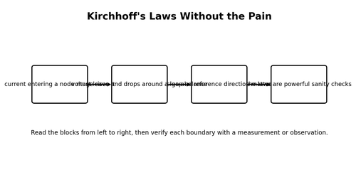 Kirchhoff's Laws Without the Pain