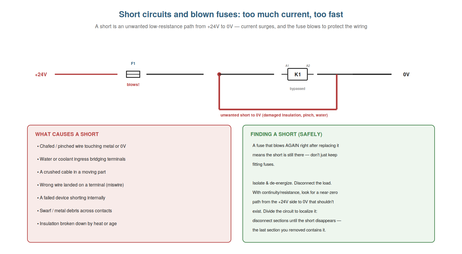 Short Circuits and Blown Fuses — figure