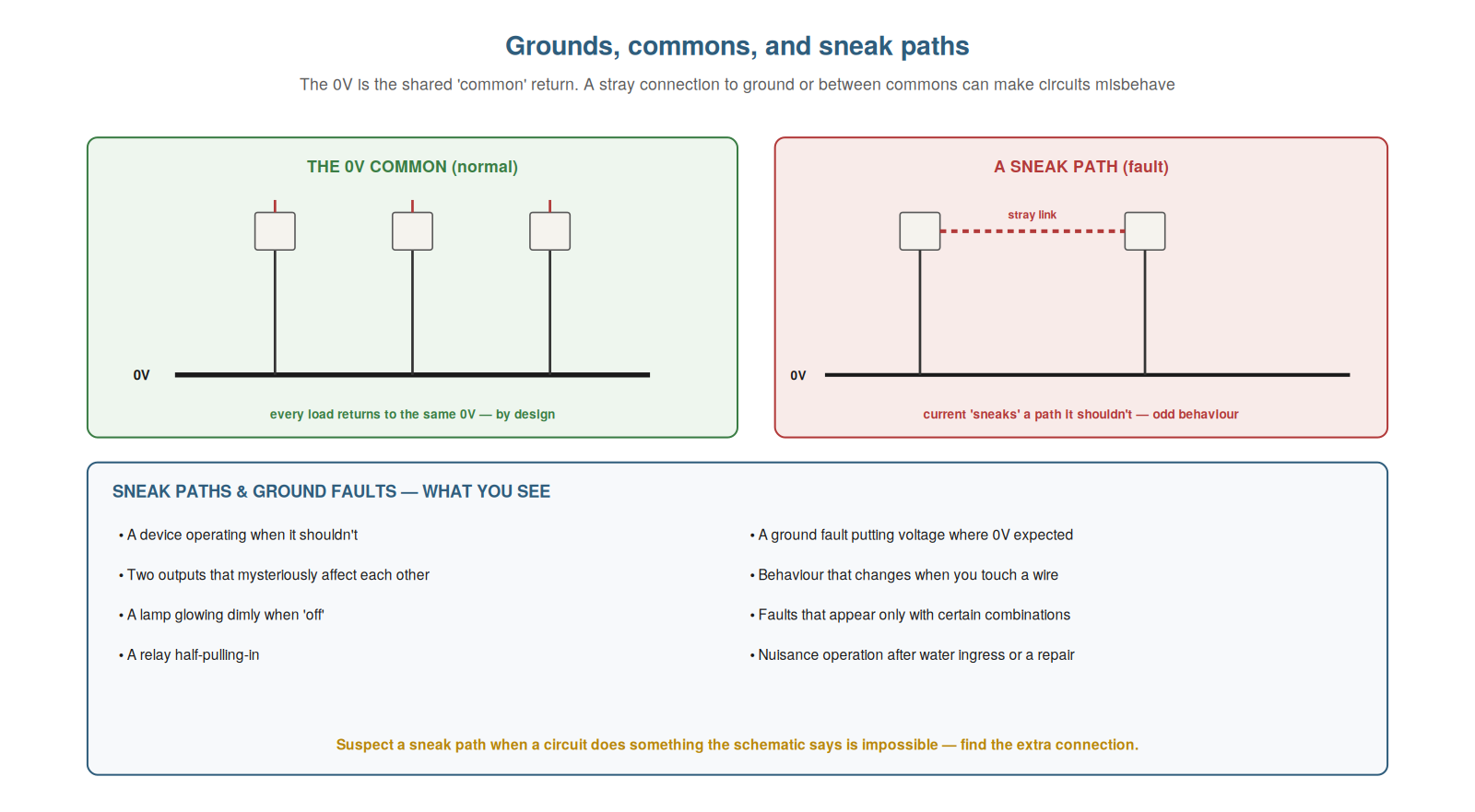 Grounds, Commons, and Sneak Paths — figure